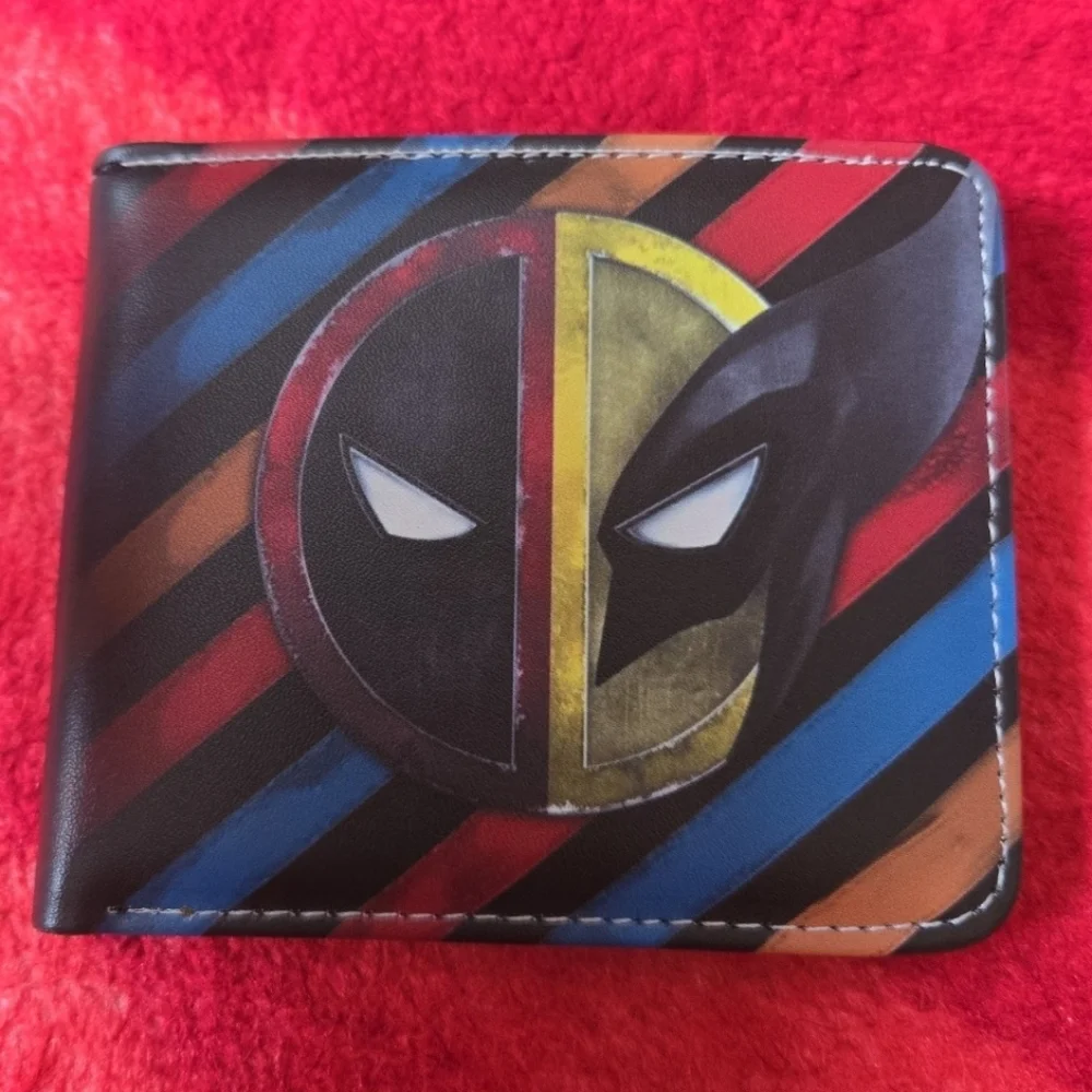 New Deadpool wolverine marvel comics anime manga leather wallet